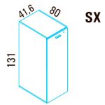 Шкаф средний закрытый (дверь - лакировка в цвет по системе RAL)