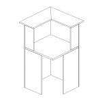 Модуль прямой угловой 90 градусов (лакировка в цвет по системе RAL)