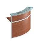 Модуль ресепшен со стеклом 60 градусов изогнутой наружу (без опор)