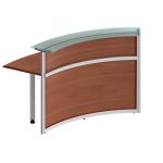 Модуль ресепшен со стеклом 60 градусов изогнутой внутрь (без опор)