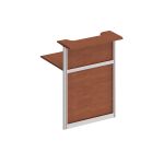 Модуль стойки ресепшен прямой 800 с вырезом (без опор)