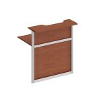 Модуль ресепшен прямой 1000 с вырезом левый ( без опор)