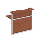 Модуль ресепшен прямой 1200 с вырезом левый ( без опор)