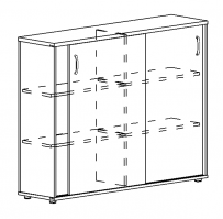 Шкаф-купе средний (для 2-х столов 70) A4 А4 304 БП