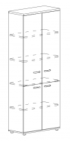 Шкаф для документов закрытый 4-х дверный A4 А4 9373 БП