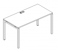 Стол письменный на металлокаркасе DUE A4 А4 Б2 001 БП