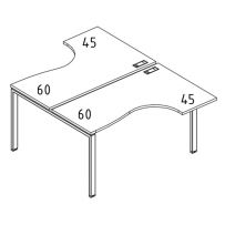 Рабочая станция опоры UNO столы (2х120) Классика A4 А4 Б1 180 БП
