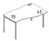 Стол эргономичный правый 