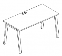 Стол письменный на металлокаркасе TRE A4 А4 Б3 022 БП