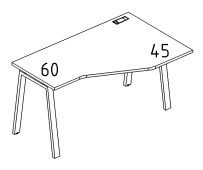 Стол эргономичный правый 