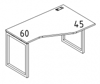 Стол эргономичный правый 