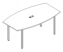 Стол для переговоров 200 на каркасе DUE A4 А4 Б2 113 БП