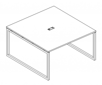 Стол 120 на металлокаркасе QUATTRO переговорный A4 А4 Б4 131 БП