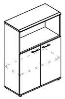 Шкаф средний полузакрытый (топ ДСП) Alta МР 9463