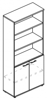 Шкаф для документов полузакрытый (топ ДСП) Alta МР 9471