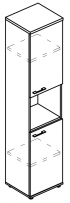Шкаф узкий 2 двери с нишей (топ ДСП) Alta МР 9484
