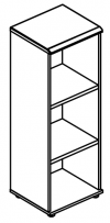Стеллаж средний узкий (топ МДФ)  Alta МР 9361