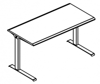 Стол письменный на металлокаркасе МL (2 скоса) Alta ML МР А2 012.01