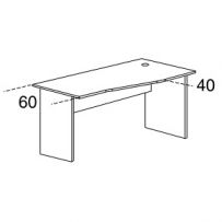 Стол Karstula (26 мм) правый рабочий  F0058