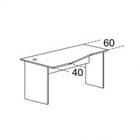 Стол рабочий Karstula (26 мм) левый F0059