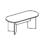 Стол 180 переговорный Karstula скругленный F0097