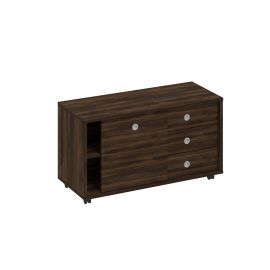 Тумба выкатная 3 ящика без замка дверь-купе ДСП