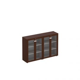 Шкаф комбинированный средний (стекло + стекло)