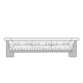 Диван 3 сидения Milos (кожа экстра)
