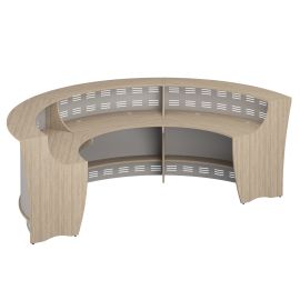 Вариант компоновки N 1 (Три модуля 60 грд.,изогнутых наружу)