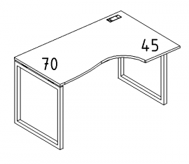 Стол эргономичный правый 