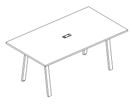 Стол 220 на каркасе TRE для переговоров