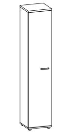 Шкаф для документов узкий закрытый