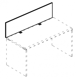 Экран настольный фронтальный ДСП для стола 140 
