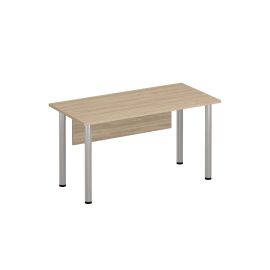 Стол письменный опоры хром МХ с экраном ДСП