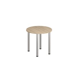 Стол для переговоров круглый на хромированных опорах