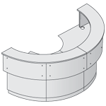 Стол с надставкой (180 градусов)